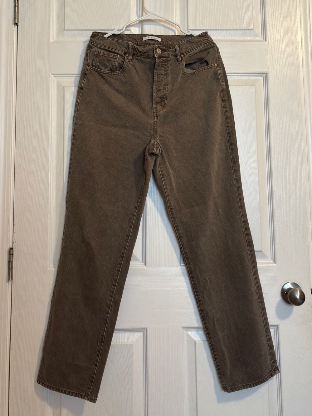 Women’s Brown Straight-Leg Jeans